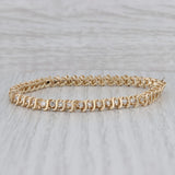 1.50ctw Diamond Tennis Bracelet 14k Yellow Gold 7" 4.7mm