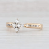 0.20ctw Diamond Cluster Marquise Engagement Ring 14k Yellow Gold Size 9.25