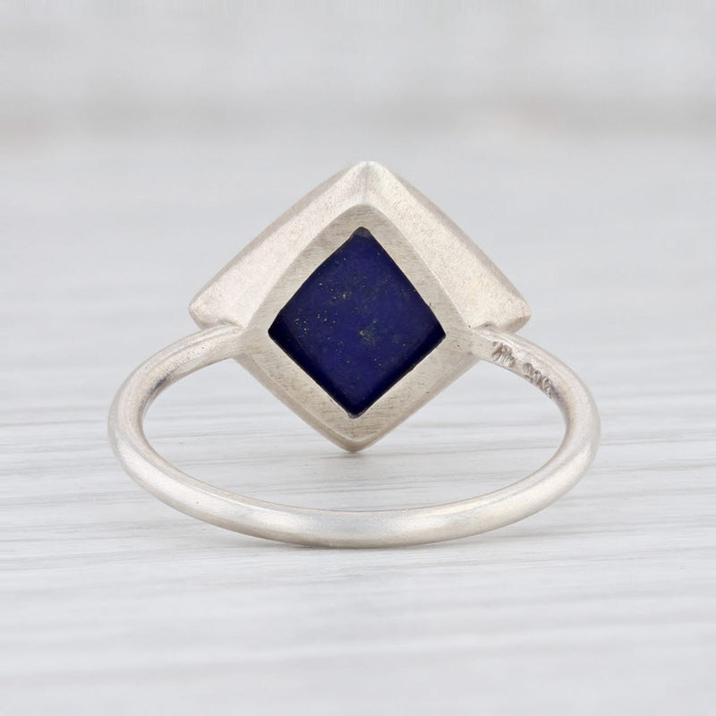 New Nina Nguyen Blue Lapis Lazuli Ring Spirit Sterling Silver Sz 7.25 Solitaire