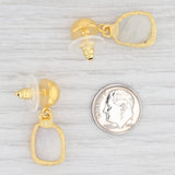 Light Gray New Nina Nguyen White Moonstone Earrings Sterling 22k Gold Vermeil Drops