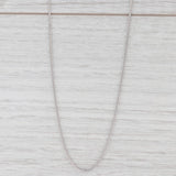 Light Gray New Franco Wheat Chain Necklace 14k White Gold 20" 1.1mm Italian