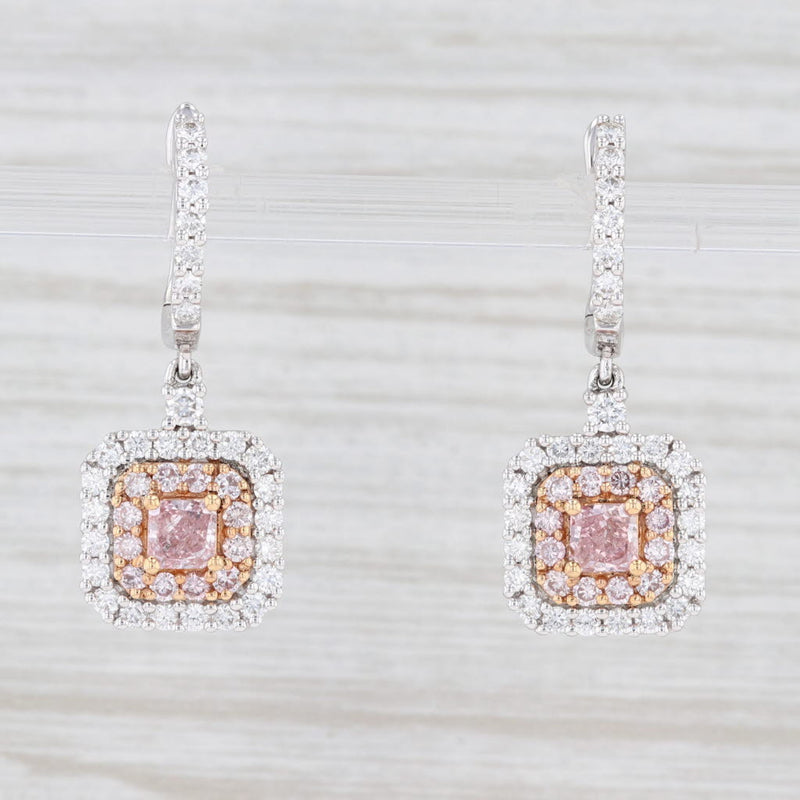 Big Double Face Pink Opal Diamonds Drop with Pear Cut Diamonds Evening  Earrings For Sale at 1stDibs | big diamond drop earrings, rose gold formal  earrings, big face earrings