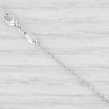 Light Gray 0.76ctw VS2 Diamond Cross Pendant Necklace 18k White Gold 16” Cable Chain