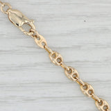 Anchor Mariner Chain Necklace 14k Yellow Gold 24.5” 4.5mm Italian