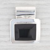 Light Gray New Pendant Black Resin Sterling Silver Statement Mexico