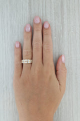 Dark Gray 1.10ctw Diamond Ring 14k Yellow Gold Size 6.5 Wedding Anniversary Stackable Band
