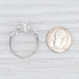 New CZ Marquise Solitaire Ring Sterling Silver Sz 7.5 Cubic Zirconias Engagement