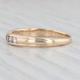 0.24ctw Diamond Wedding Band 14k Yellow Gold Size 8 Stackable Anniversary Ring