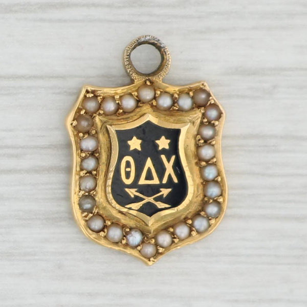 Beautiful 10K Yellow Gold Alumni shops Charm With Enamel Phi Delta Theta