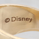 Vintage Disney Cast Member 1972 Mickey Mouse Class Ring 10k Gold Size 8.75