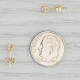 Light Gray New 0.30ctw Diamond Solitaire Stud Earrings 14k Yellow Gold April Birthstone