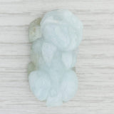 Light Gray New Jadeite Jade Pi Yao Pixiu Mythical Chinese Creature Good Fortune Protector