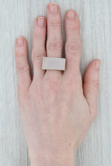 Gray New Nina Nguyen White Druzy Quartz Ring Sterling Silver Size 7 Statement