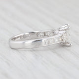 1.44ctw VS2 Princess Diamond Engagement Ring 18k White Gold Size 5