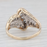 0.70ctw Diamond Bypass Ring 14k Yellow Gold Size 9.25