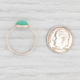New Nina Nguyen Chillaxin Green Chrysoprase Ring Sterling Silver Size 7