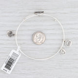 New Alex and Ani Steady Vessel Slider Bangle Charm Bracelet Rafaelian Silver