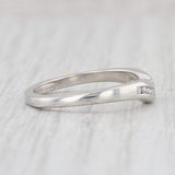 VS2 Diamond Wedding Band Platinum Size 7 Contoured Ring Guard Stackable