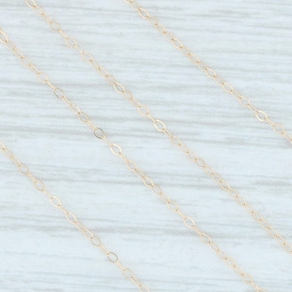 Lavender Aquamarine Net Pendant Necklace 14k Gold 17.75” Cable Chain Nordstrom