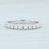 Light Gray New 0.46ctw Diamond Eternity Ring 14k White Gold Size 5.5 Wedding Stackable Band