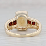 Gray 3.79ctw Orange Citrine Red Garnet Ring 10k Yellow Gold Size 7.25