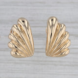 Dan Frere Wing Earrings 14k Yellow Gold Clip On Omega Backs