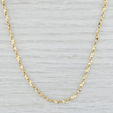 Light Gray 22.75" Nugget Chain Necklace 18k Yellow Gold 2.3mm