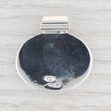New Black Resin Pendant 925 Sterling Silver Oval Statement B12662