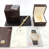 Dark Slate Gray Patek Philippe La Flamme Ladies 18k Gold & Diamond Quartz Watch Box Papers 4816