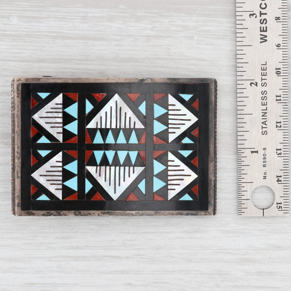 Vintage Zuni outlet inlaid belt buckle