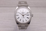 Dark Gray c.2000 Rolex Oyster Perpetual Date ref.15200 34mm Steel Automatic Watch Roman