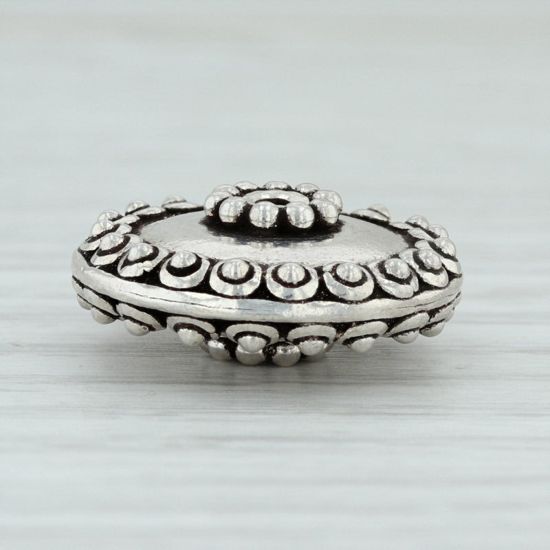 Bali Style Chunky Bead Sterling Silver 925 Round Jewelry Making Crafting