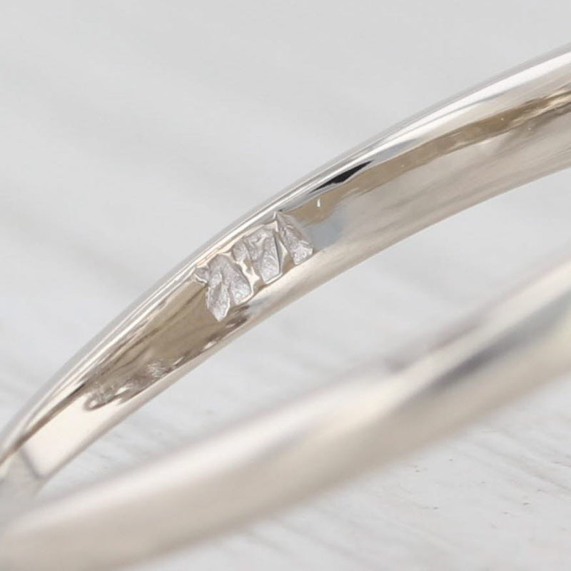 Vintage 1.01ctw Diamond Cluster Ring 14k White Gold Size 6.25 Cocktail