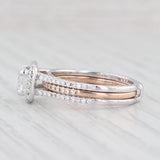0.97ctw Diamond Engagement Ring Jacket Wedding Band Bridal Set 18k Gold Simon G