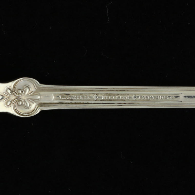 Dark Gray Tiffany & Co Shell & Thread Set of 4 Fish Forks Sterling Silver 1905 7"