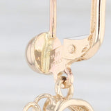 Light Gray 5.30ctw Garnet Oval Dangle Earrings 14k Yellow Gold January Birthstone