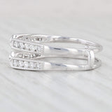 0.50ctw Diamond Ring Jacket Guard 14k White Gold Size 9.5 Wedding Band