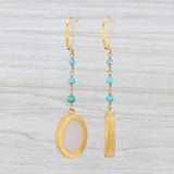 Light Gray New Nina Nguyen Pink Druzy Quartz Turquoise Earrings Sterling Gold Vermeil