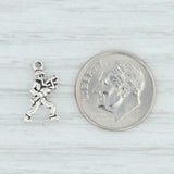 12 Days of Christmas Piper Piping Charm Sterling Silver Figural 3D Holiday 925