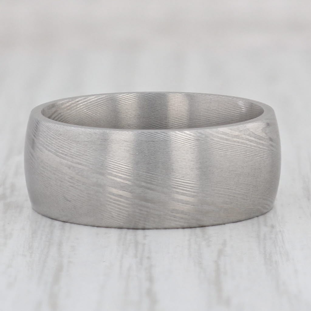 Gray New Brushed Titanium Ring Size 10 Men's Wedding Band