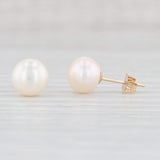Freshwater Cultured Pearl Stud Earrings 14k Yellow Gold June Birthstone