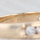0.77ctw Diamond Men's Wedding Band 14k Yellow Gold Size 9.5