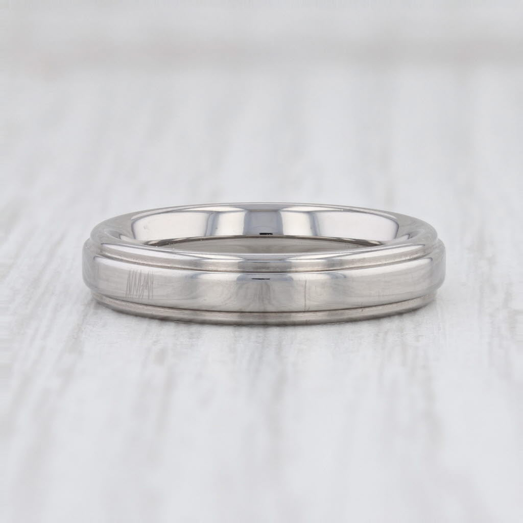 Light Gray New Titanium Ring Wedding Band Size 6