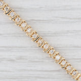 1.50ctw Diamond Tennis Bracelet 14k Yellow Gold 7" 4.7mm