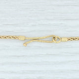Lavender Designer Wheat Chain Necklace 18k Yellow Gold 17" Diamond Hook Clasp Nordstrom