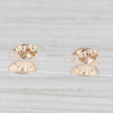 Bead Stud Earrings 14k Yellow Gold Pierced 9.3mm studs