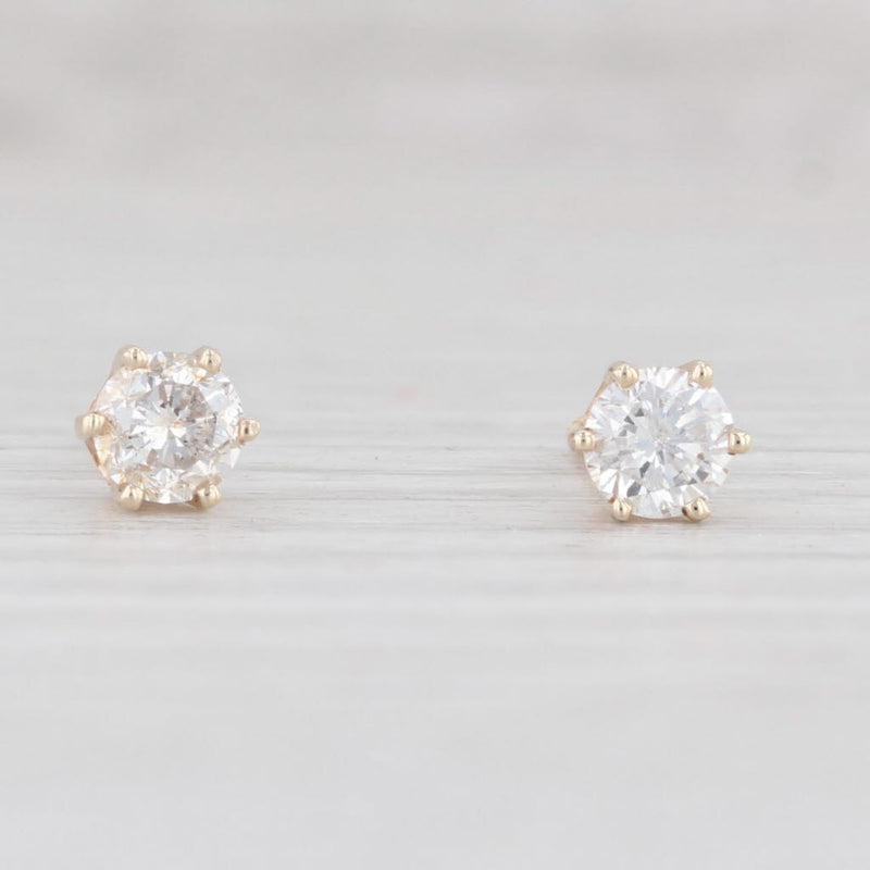 18k Gold Layered 4mm Cubic Zirconia Round Stud Earrings – Bella Joias Miami