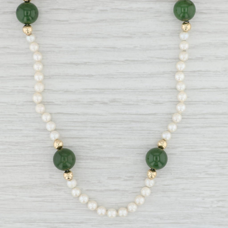 Nephrite Jade Beads Necklace | Natural Nephrite Jade | ClassicJade