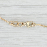 Light Gray 0.23ctw Diamond Butterfly Pendant Necklace 14k Yellow Gold 16.5-18.5" Adjustable