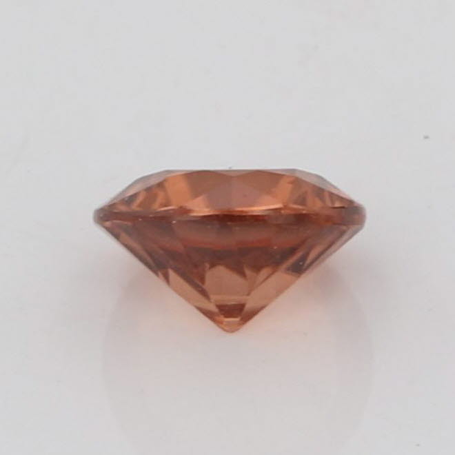 Light Gray New 5.5 mm 0.87ct Natural Orange Brown Zircon Round Solitaire Loose Gemstone